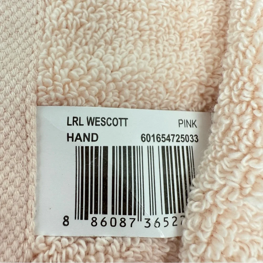 Lauren Ralph Lauren Wescott light pink Hand Towel cotton NWT